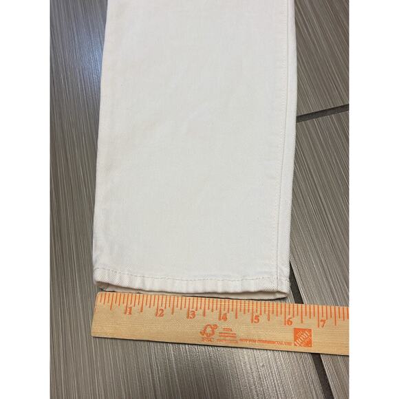streetwear Old navy high rise O.G. Straight jeans sz 12 white denim stretch nwt - Picture 6 of 12